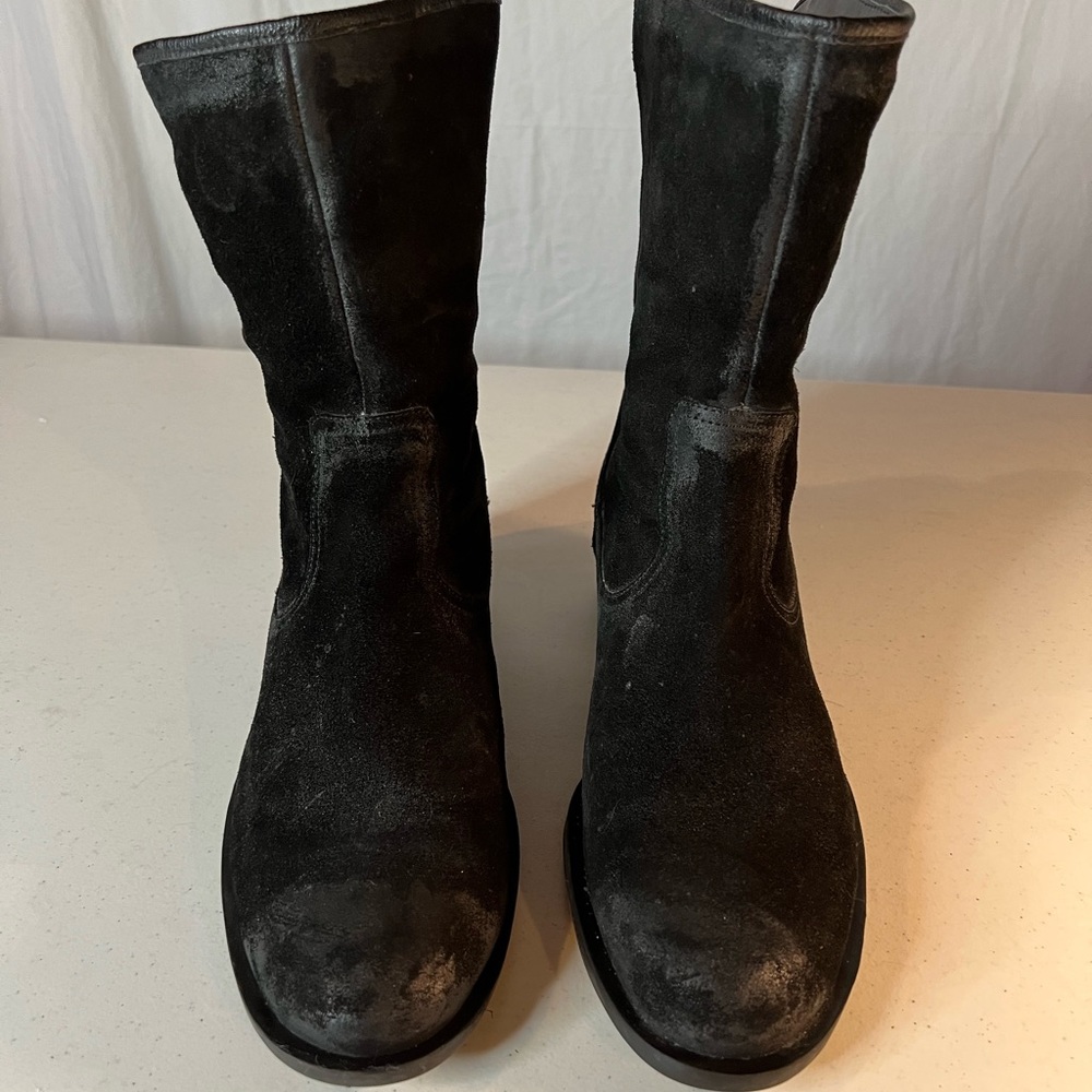 NINE WEST black suede boots. Size 9M. Excellent used condition.